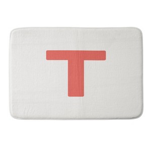 Deny Designs April Lane Art Block Monogram Memory Foam Bath Mat - 1 of 4