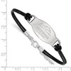 Black Bow Jewelry Sterling Silver Longwood Lancers NCAA Identification Bracelet 7 Inch - 2 of 3