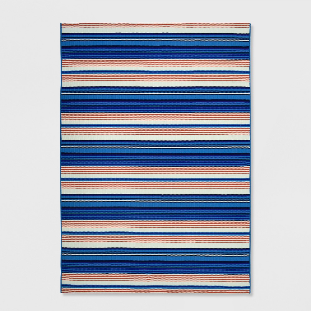 7' x 10' Multi Stripe Outdoor Rug Seaside - Threshold™
