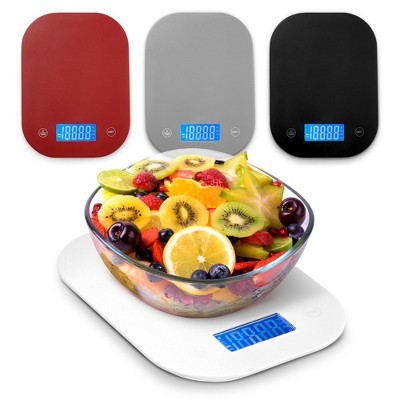 White High Precision Digital Kitchen Scale with LCD Display