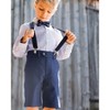 Deux par Deux Boy Slant Pocket Bermuda Shorts Navy Blue - 2 of 4