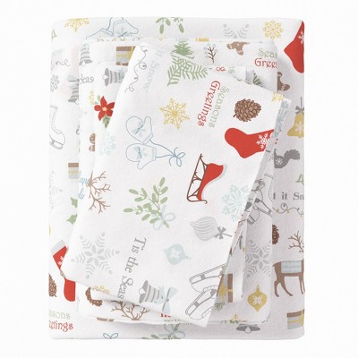 100% Cotton Lodge Printed Flannel Sheet Set - Great Bay Home