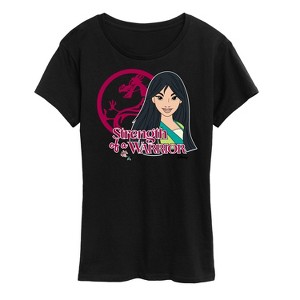 Women's - Disney Princess - Strength Of A Warrior Short Sleeve Graphic T-Shirt - 1 of 4