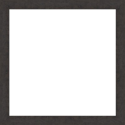 Amanti Art Rustic Plank Espresso Narrow Framed Dry Erase Magnetic Board