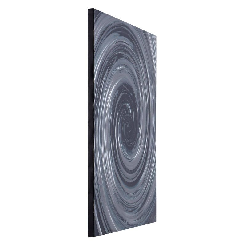 Laney Swirl Circle Brushed Aluminum Abstract Panel Silver - StyleCraft, 3 of 8