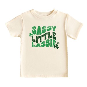 The Juniper Shop Sassy Little Lassie Bubble Letter Toddler Short Sleeve Tee - 1 of 4
