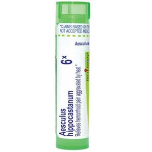 Aesculus Hippocastanum 6X by Boiron Homeopathic Single Medicine For Personal Care  -  80 Pellet - 1 of 4