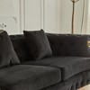 Hybition 84.6" Velvet Chesterfield Button-Tufted Sofa for Living Room - 3 of 4