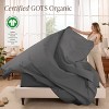 300 Thread Count Organic Cotton Percale Bed Sheet Set by Bare Home - 2 of 4