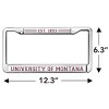University of Montana School Logo Full Size Standard License Plate Metal Frame - 4 of 4