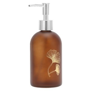 Unique Bargains Cylinder Ginko Soap Dispenser 1 Pc - 1 of 4