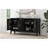 Okak Modern Sideboard Buffet Cabinet with Storage and Adjustable Shelf, Solid Wood Cabinet with Door Shelf for Kitchen Living Room - 4 of 4