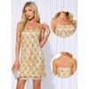 INSPIRE CHIC Women's Cocktail Tassel Fringe Spaghetti Straps Sequin Mini Dress - 2 of 4