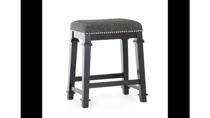 Kennedy Backless Counter Height Barstool Wood - Linon, 2 of 11, play video