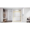 NicBex Shower Door 44-48"W x 72"H Adjustable Semi Frameless Double Sliding Glass Tub Door with 1/4" (6mm) Clear Tempered Glass - 3 of 4