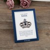 Anna-Kaci Purple Royal Monarch Queen Crown Crystal Rhinestone Brooch Pin with Family Gift Message Card & Envelope Jewelry Gifts - 3 of 4