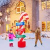 Whizmax 8FT Christmas Inflatables Christmas Yard Decorations with LED Lights, Outdoor Inflatable Christmas Candy Canes Xmas Blow Up Decor for Holiday - 3 of 4