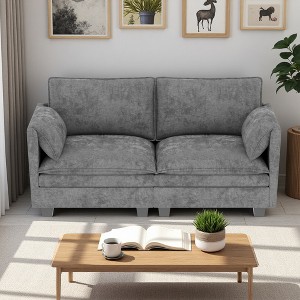 74.27" Mid-Century 2-Seater Loveseat Sofa - 1 of 4