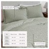 100% Cotton Textured Waffle Weave Duvet Cover & Sham Set - Great Bay Home - 3 of 4