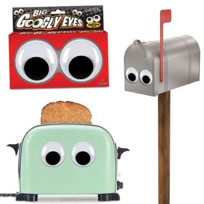 Accoutrements Big 3" Googly Eyes Single Pair