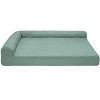 FurHaven Paw-Quilted Orthopedic Deluxe L-Chaise Dog Bed - 2 of 3