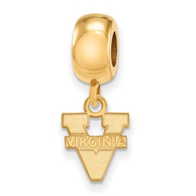 Black Bow Jewelry 14k Yellow Gold Plated Sterling Silver Virginia Wahoos NCAA Bead Charm