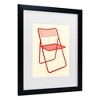 Trademark Fine Art - Rosi Feist  Ted Net Chair Red Matted Framed Art - 3 of 4