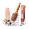iDesign The Sarah Tanno Collection 11" Lazy Susan Spinning Cosmetic Organizer with Removable Cup, Clear/White - 4 of 4