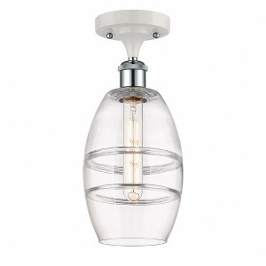 Vaz - 1 Light Semi-Flush Mount In Industrial Style-9.38 Inches Tall and 5.88 Inches Wide - 1 of 1