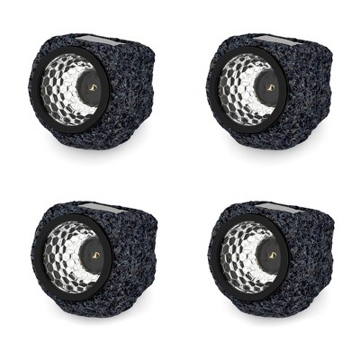 Pure Garden Led Solar Rock Landscaping Lights - Set Of 4 : Target