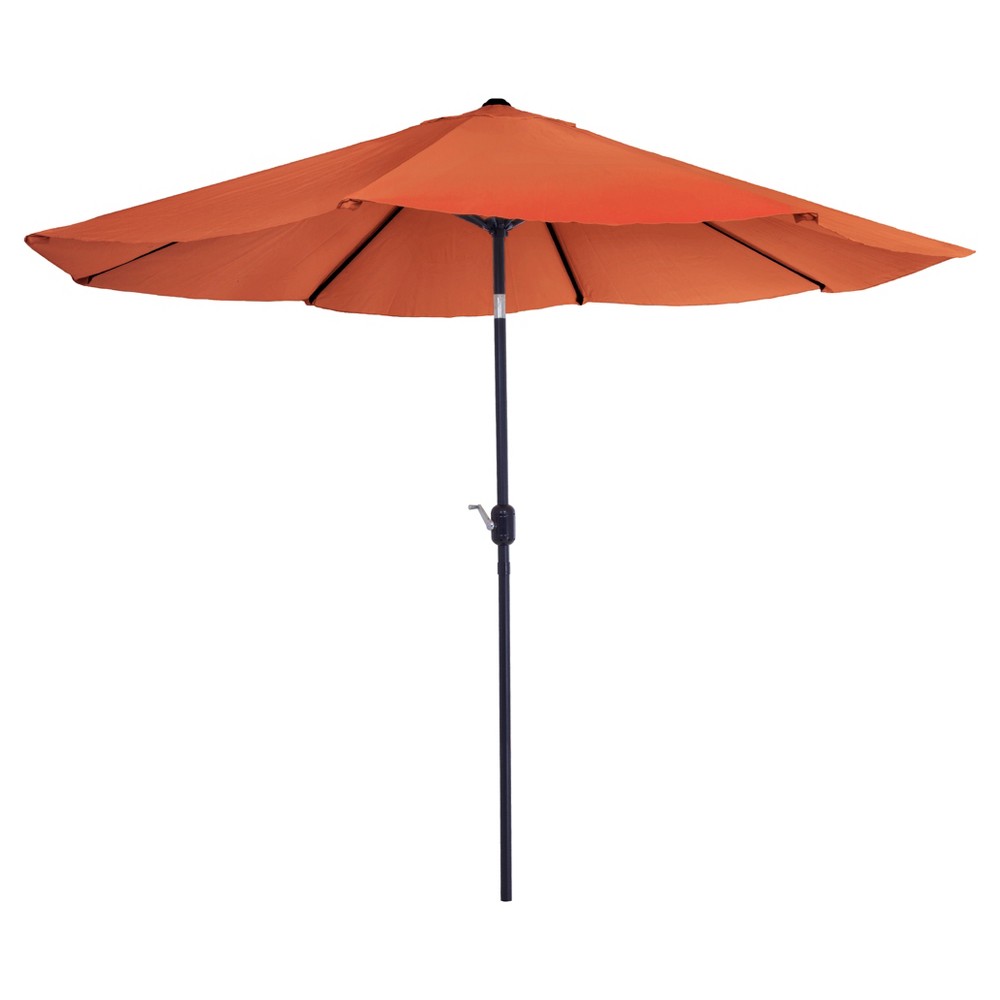 Pure Garden10 Aluminum Patio Umbrella With Auto Tilt Terracotta Pure Garden Dailymail