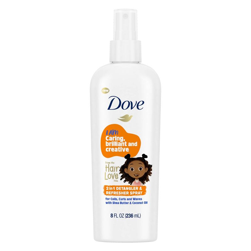 Dove Beauty Kids&#39; 2-in-1 Detangler &#38; Refresher Spray for Coils, Curls &#38; Waves - 8 fl oz, 3 of 10