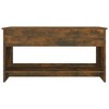 vidaXL Coffee Table Smoked Oak 40.2"x19.7"x20.7" Engineered Wood - 4 of 4