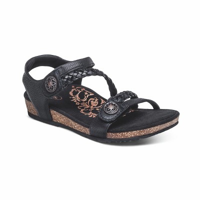 Aetrex Jillian Braided Quarter Strap