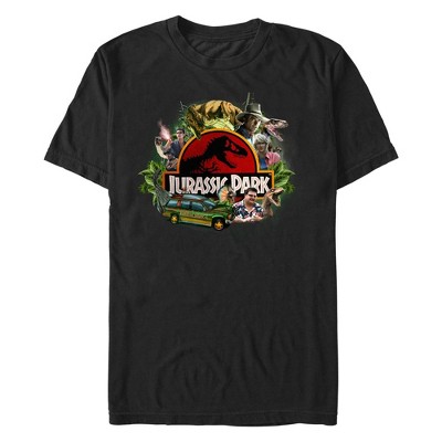 Men's Jurassic Park Scenes Classic Logo T-Shirt