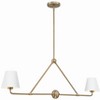 Crystorama Lighting Xavier 2 - Light Chandelier in  Vibrant Gold/White - 3 of 4