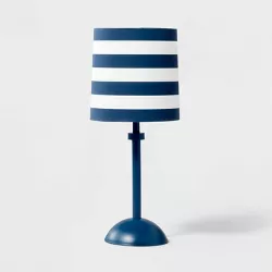 Stripe Accent Lamp Navy - Pillowfort™