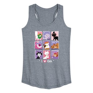 Women's - Disney - Cats & Dogs Graphic Racerback Tank - 1 of 4