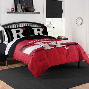 Sweet Home Collection NCAA Rutgers Scarlet Knights Comforter & Pillow Sham Set - 1 of 3
