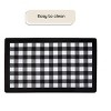 GoodGram Buffalo Black & White Plaid Memory Foam Anti-Fatigue Kitchen Floor Mat - 18 in. W x 30 in. L - 2 of 3