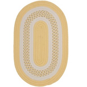 Flowers Bay Area Rug, 2 ft x 6 ft, Yellow - 1 of 1
