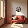 FURNIinspire Wall Clocks 20inch Decorative Round Wall Clock Living Room Hanging Clock Antique Timepiece Home Wall Decor, Brown, 20"*20"*2" - 4 of 4