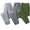 Men’s 3 Pack Ultra Soft Joggers With Zipper Pockets - 2 of 4