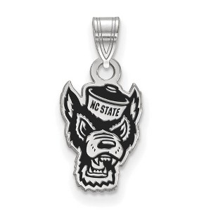Black Bow Jewelry Sterling Silver North Carolina State Wolfpack NCAA Small Pendant - 1 of 3