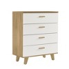 Sapphtopaz Drawers Dresser for Bedroom, Wooden Dresser Drawer Organizer with Solid Wood Handle, Chest of Drawers for Bedroom, Entryway - 4 of 4