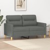 vidaXL Sofa Accent Upholstered Sofa Couch Furniture for Living Room Fabric - Black 47.2" - 2 of 4
