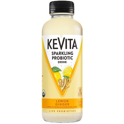 KeVita Lemon Ginger Sparkling Probiotic Drink - 15.2 fl oz