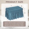 Unique Bargains Stretch Scratch-Resistant Bubble Lattice Footstool Cover Fit Length 24"-39" - 2 of 4