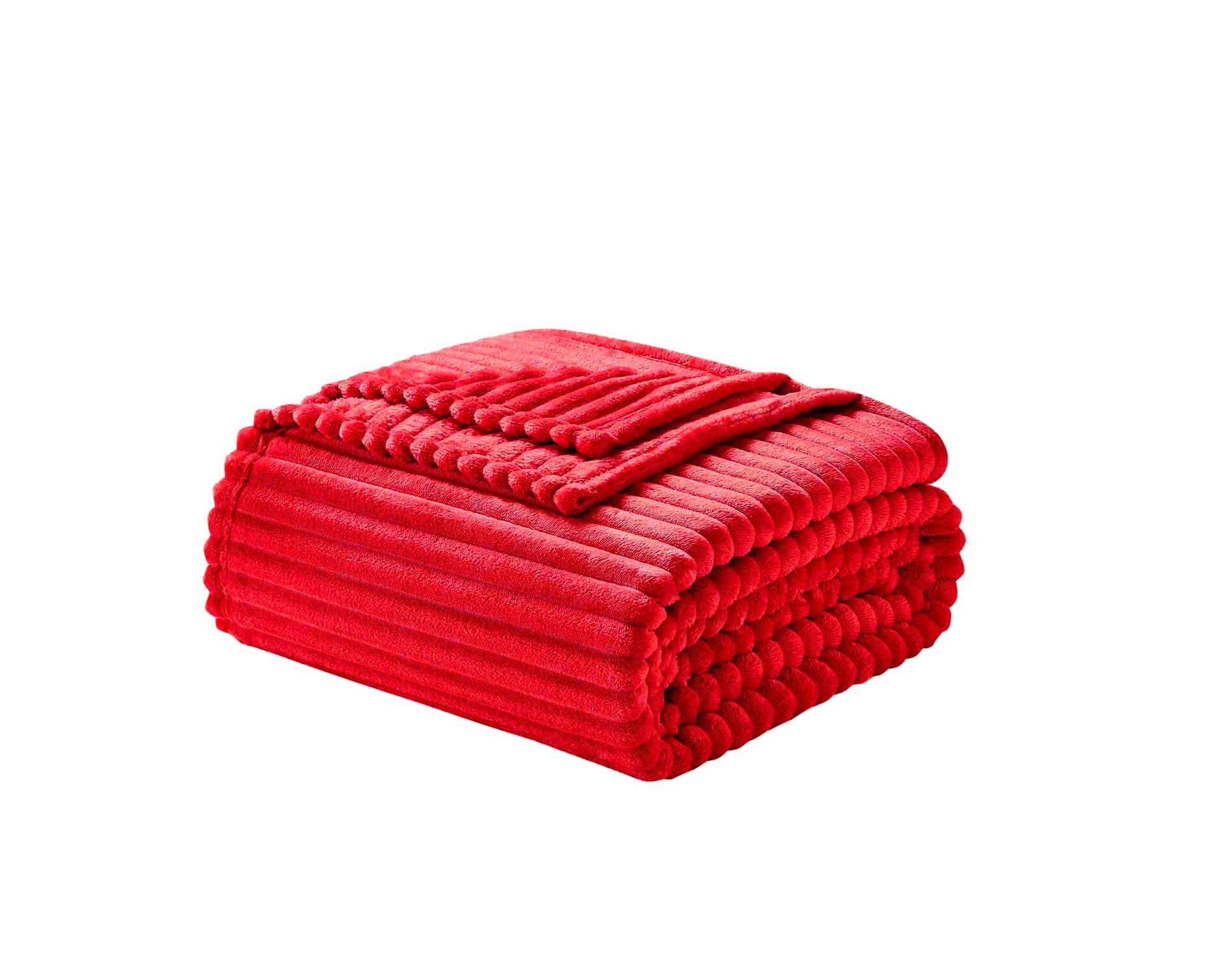 Nestl Cut Plush Fleece Blanket, Lightweight Soft Cozy Blanket, Fuzzy Blankets and Throws for Sofa or Bed