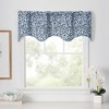 Ellis Curtain Sea Tumble 3" Rod Pocket 100% Cotton Machine Wash and Dry Scallop Valance Lined 50" x 16" Navy - 2 of 4